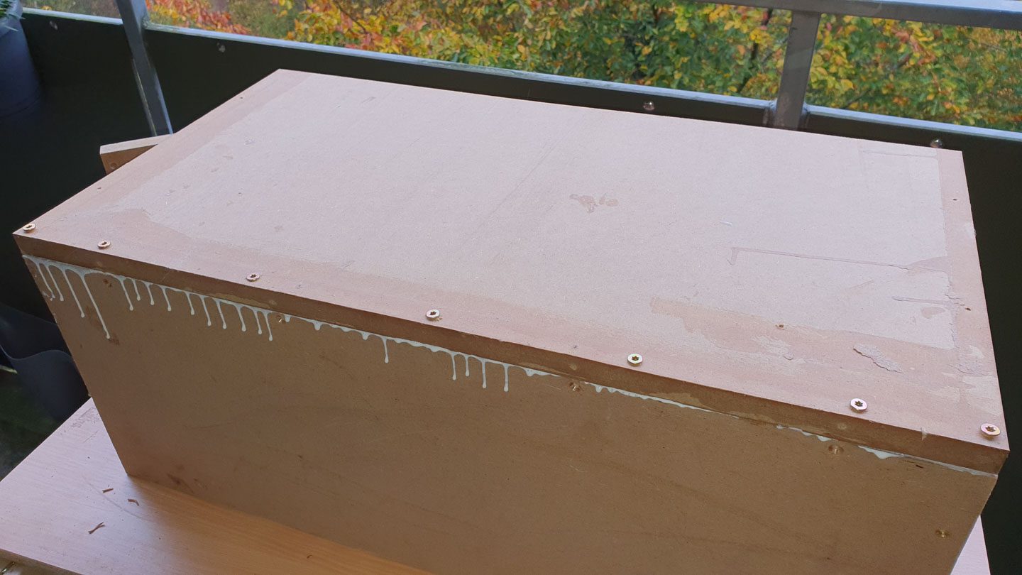 Subwoofer-Gehäuse Bau Schritt 19