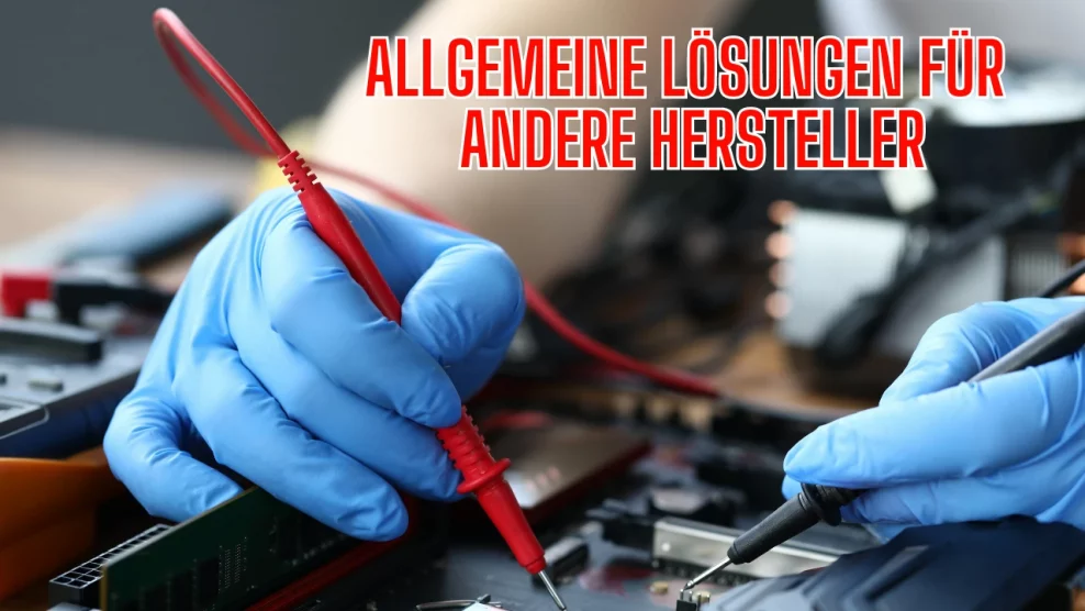 Allgemeine Lösungen für andere Hersteller​