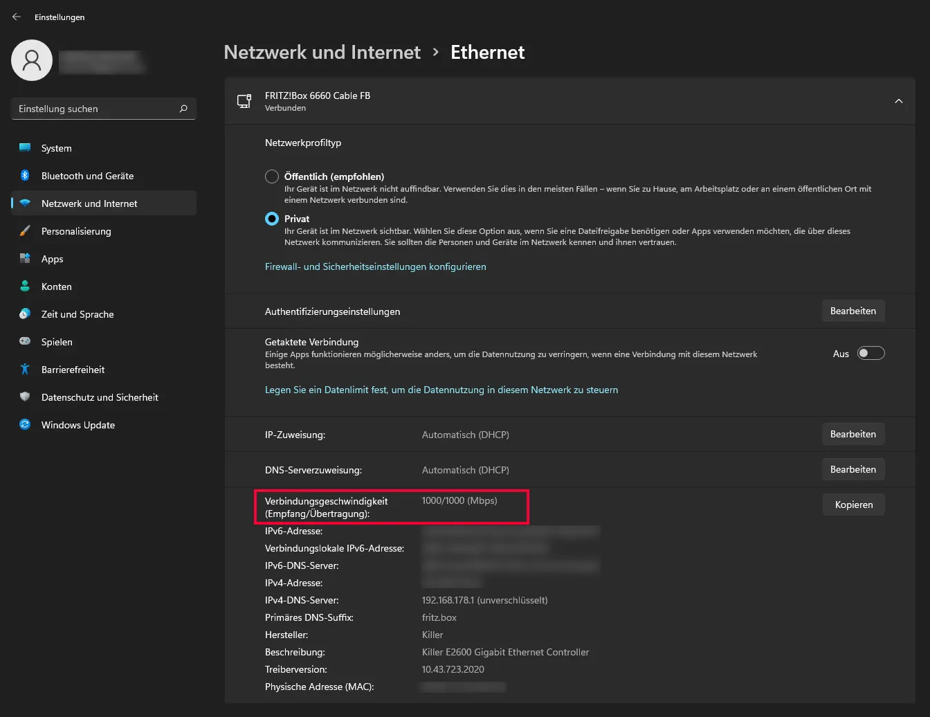 FritzBox: Kein Green Mode für LAN vorhanden