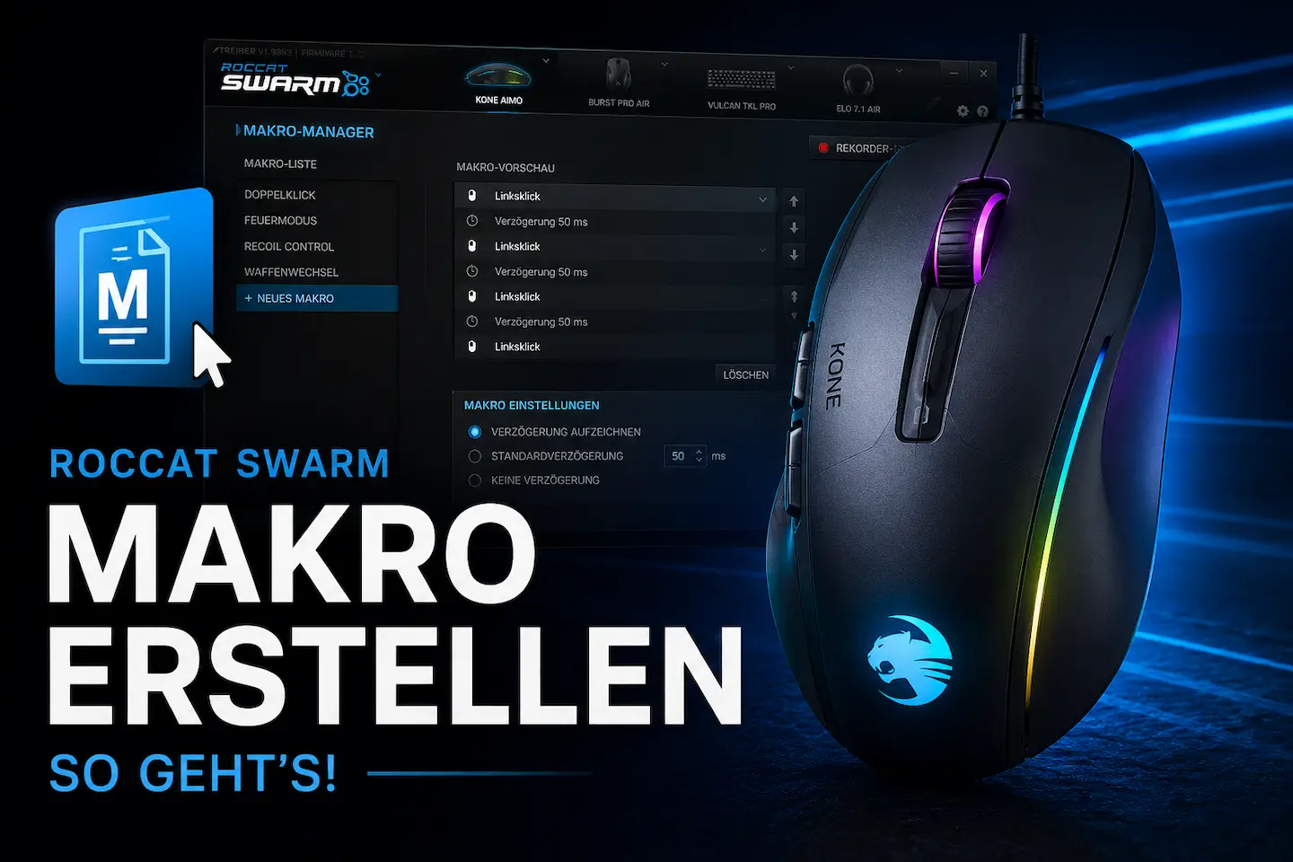 Gaming Maus Makro erstellen. Dauerfeuer per Mausklick?