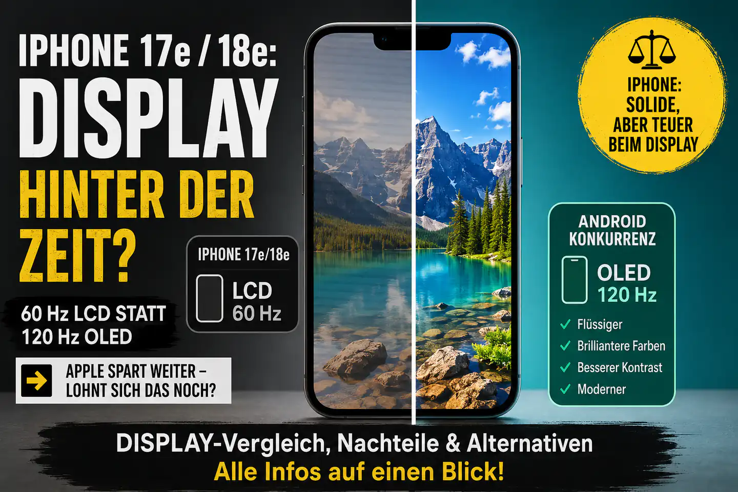 iPhone 17e & 18e: Warum Apples günstige iPhones beim Display enttäuschen – und was das für Käufer bedeutet