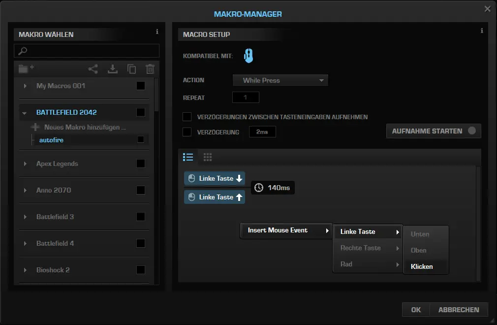Maus Makro Manager insert