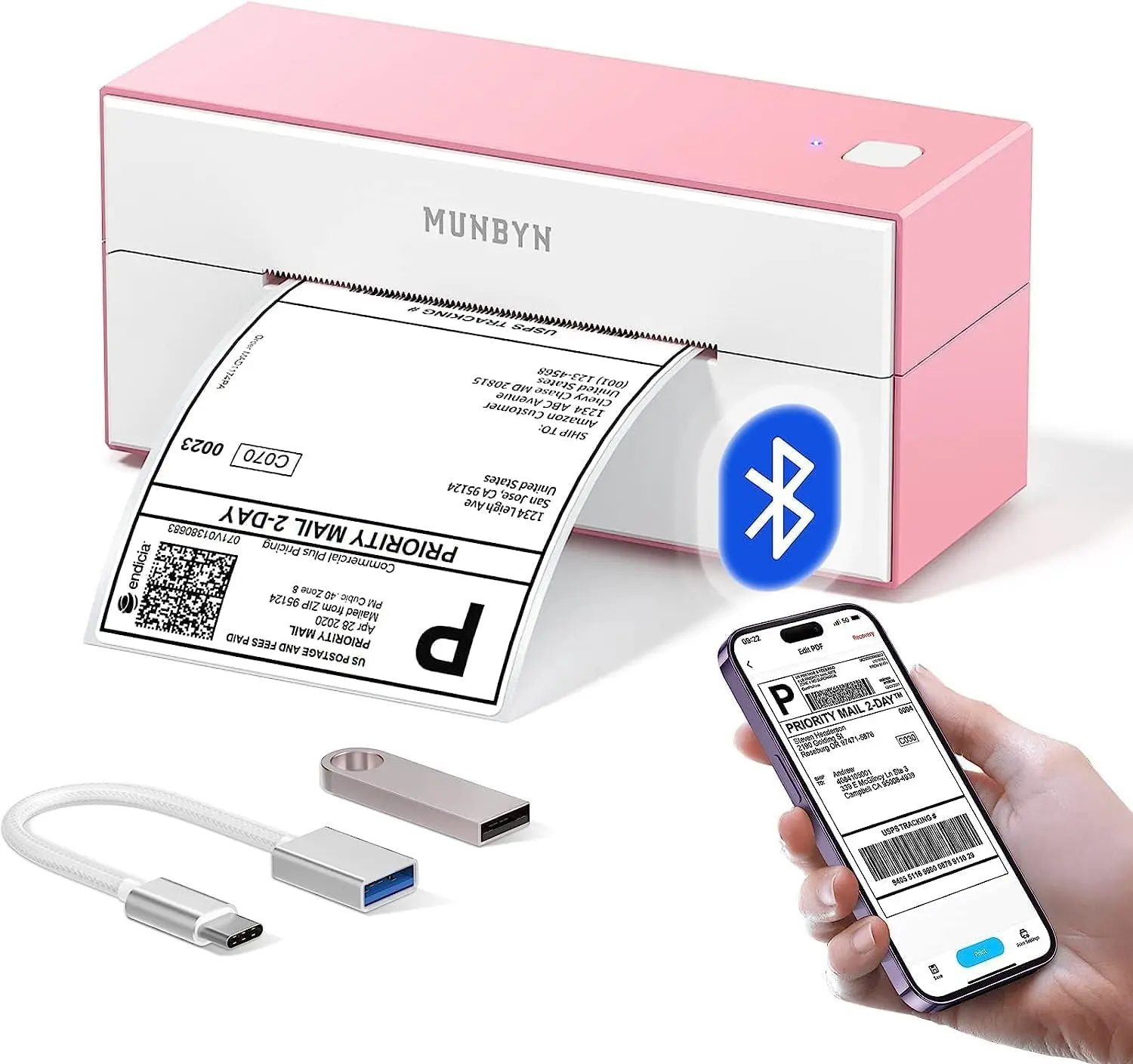 MUNBYN Bluetooth Etikettendrucker