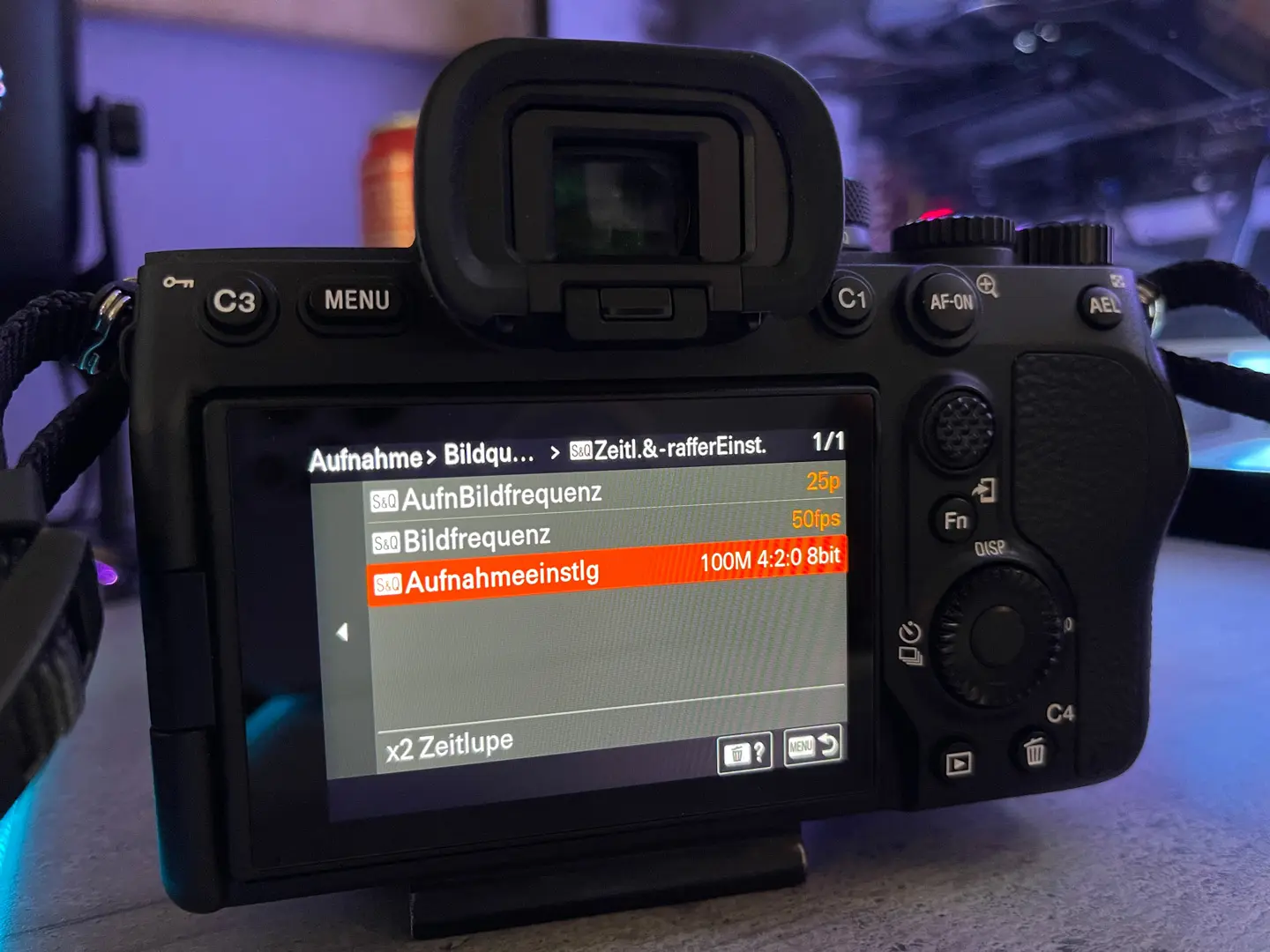 Sony Alpha IV Slow Motion Videoaufnahme erstellen