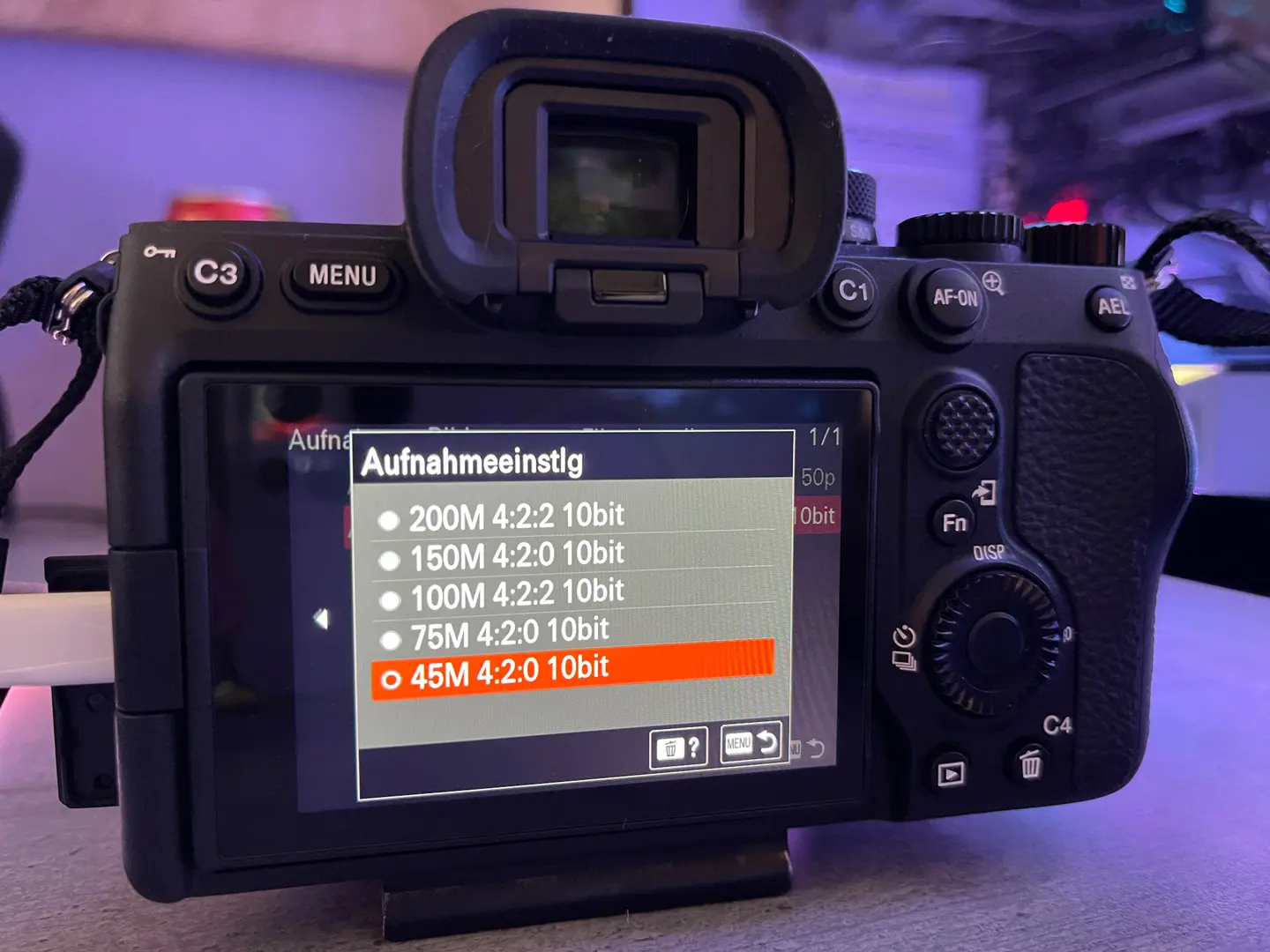 Sony Alpha IV XAVC HS 4K 10 Bit