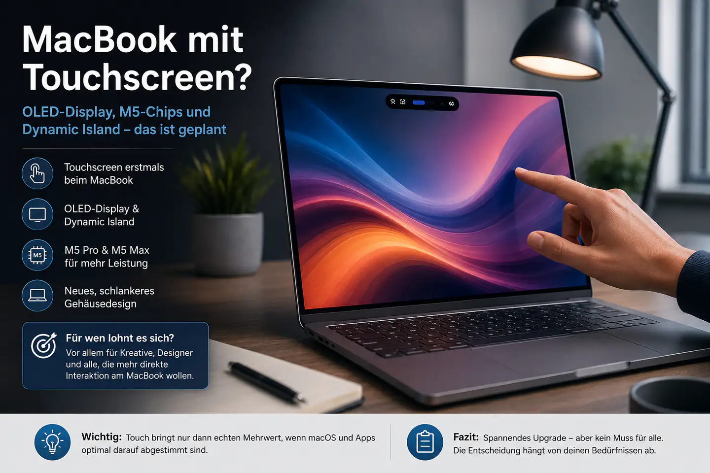 Apples Touchscreen-MacBook: Was bringt der Sprung mit M5-Chips wirklich?