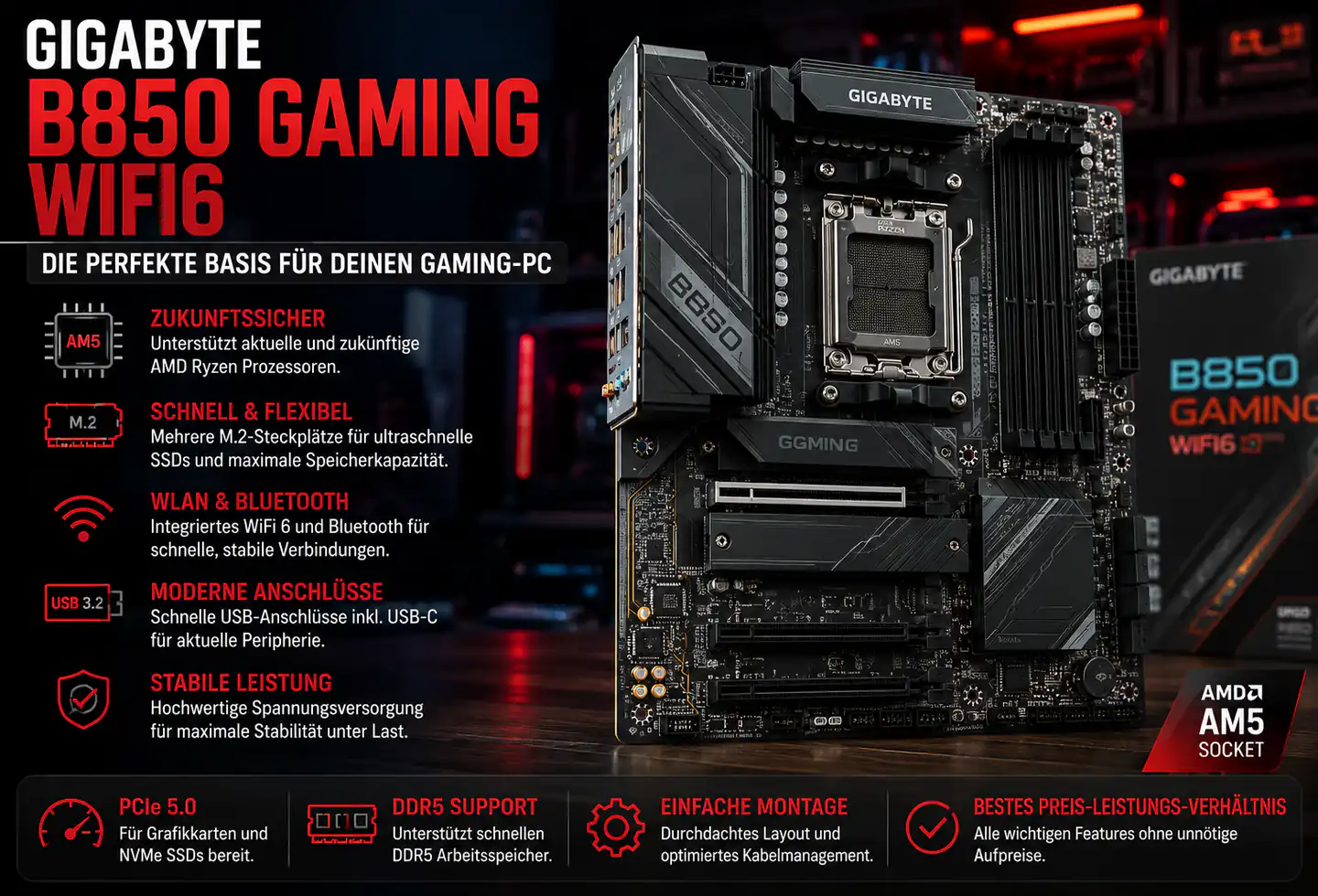 Gigabyte B850 Gaming WiFi6