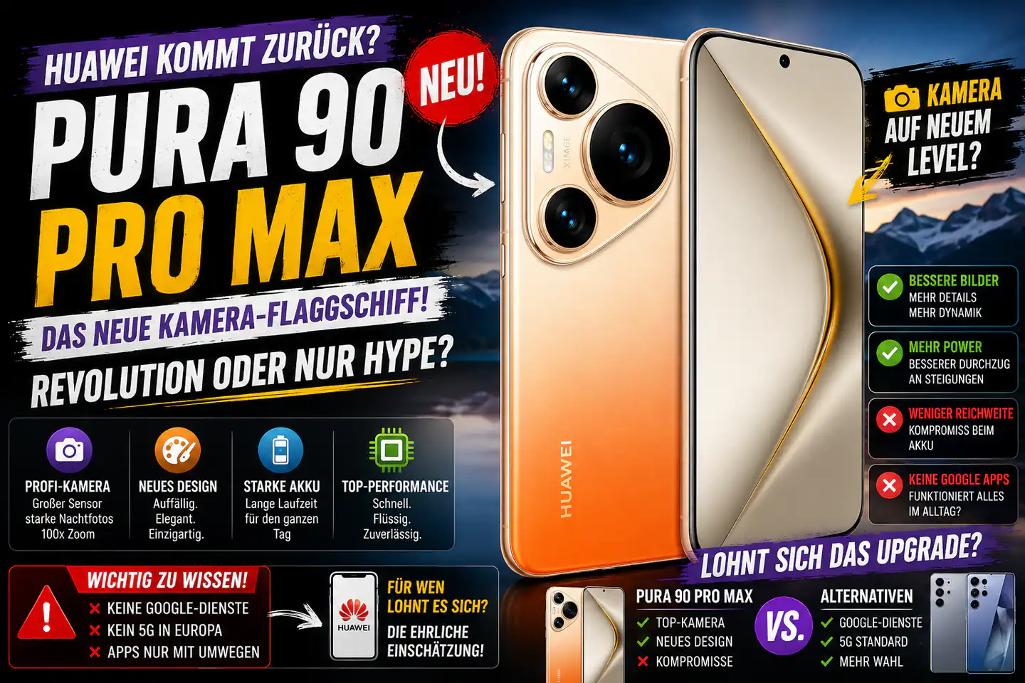 Huawei Pura 90 Pro Max im Check: Neues Design, starke Kamera – lohnt sich das Upgrade?