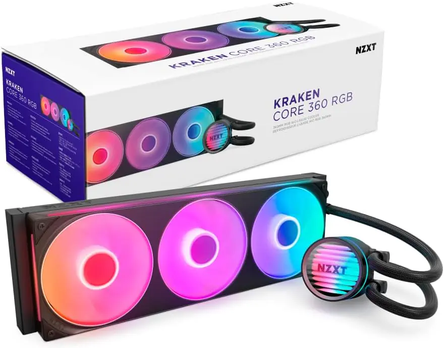 nzxt kraken core 360 rgb aio