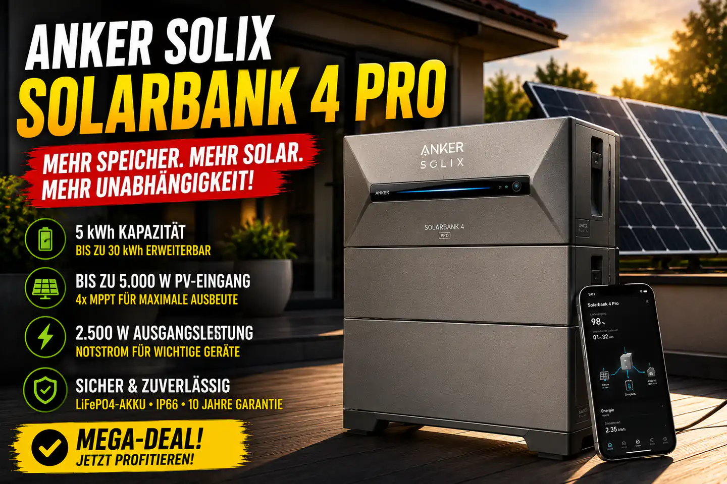Anker SOLIX Solarbank 4 Pro: Für wen sich der große Balkonkraftwerk-Speicher wirklich lohnt