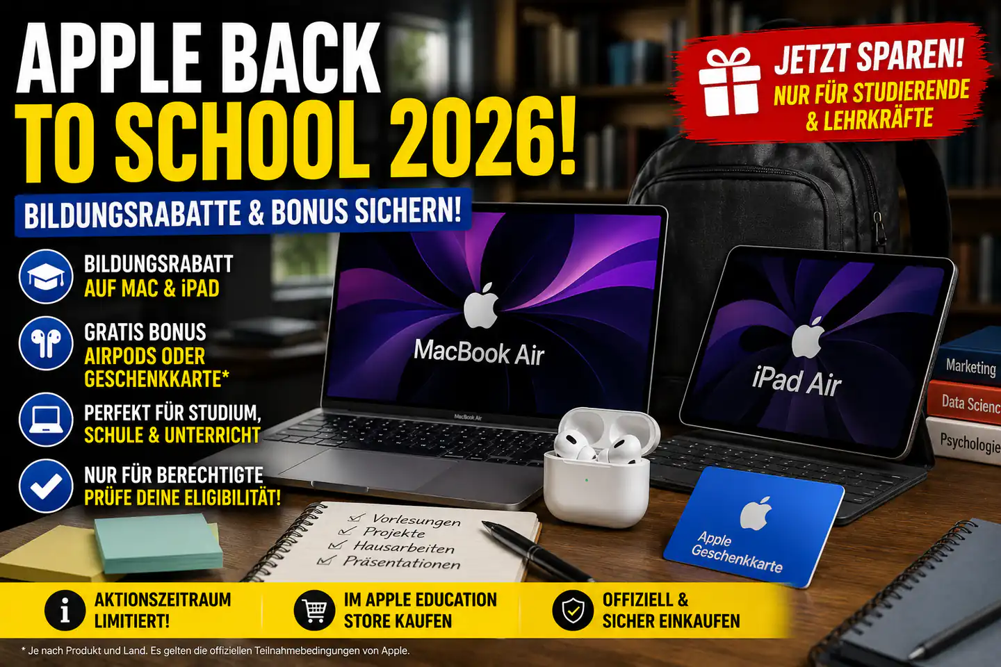 Apple Back to School 2026 in Deutschland: Für wen sich die Bildungsaktion wirklich lohnt