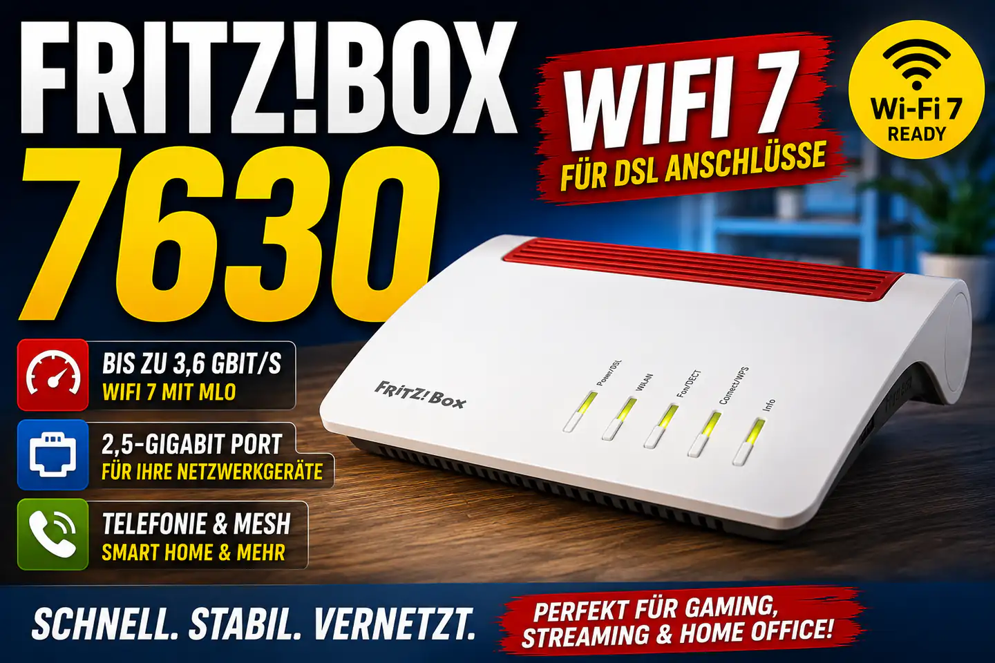 FRITZ!Box 7630: Wi-Fi 7 zum DSL-Preis – aber nicht für jeden die beste Wahl