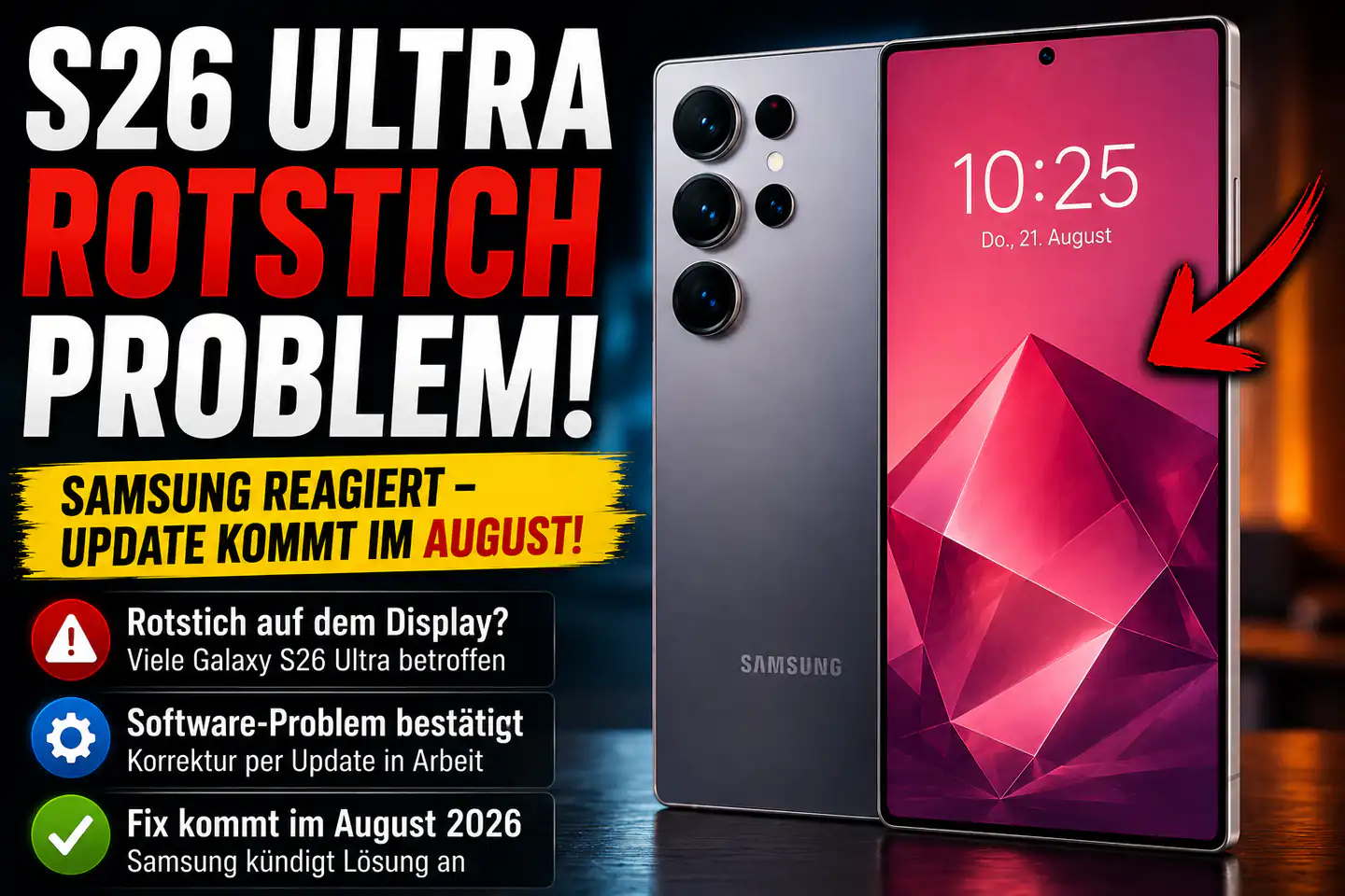 Samsung Galaxy S26 Ultra: Warum das Display-Update jetzt entscheidend ist