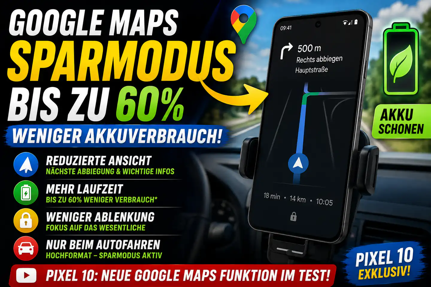 Google Maps auf dem Pixel 10: Dieser Sparmodus ist im Alltag wichtiger als 60 Prozent Akku