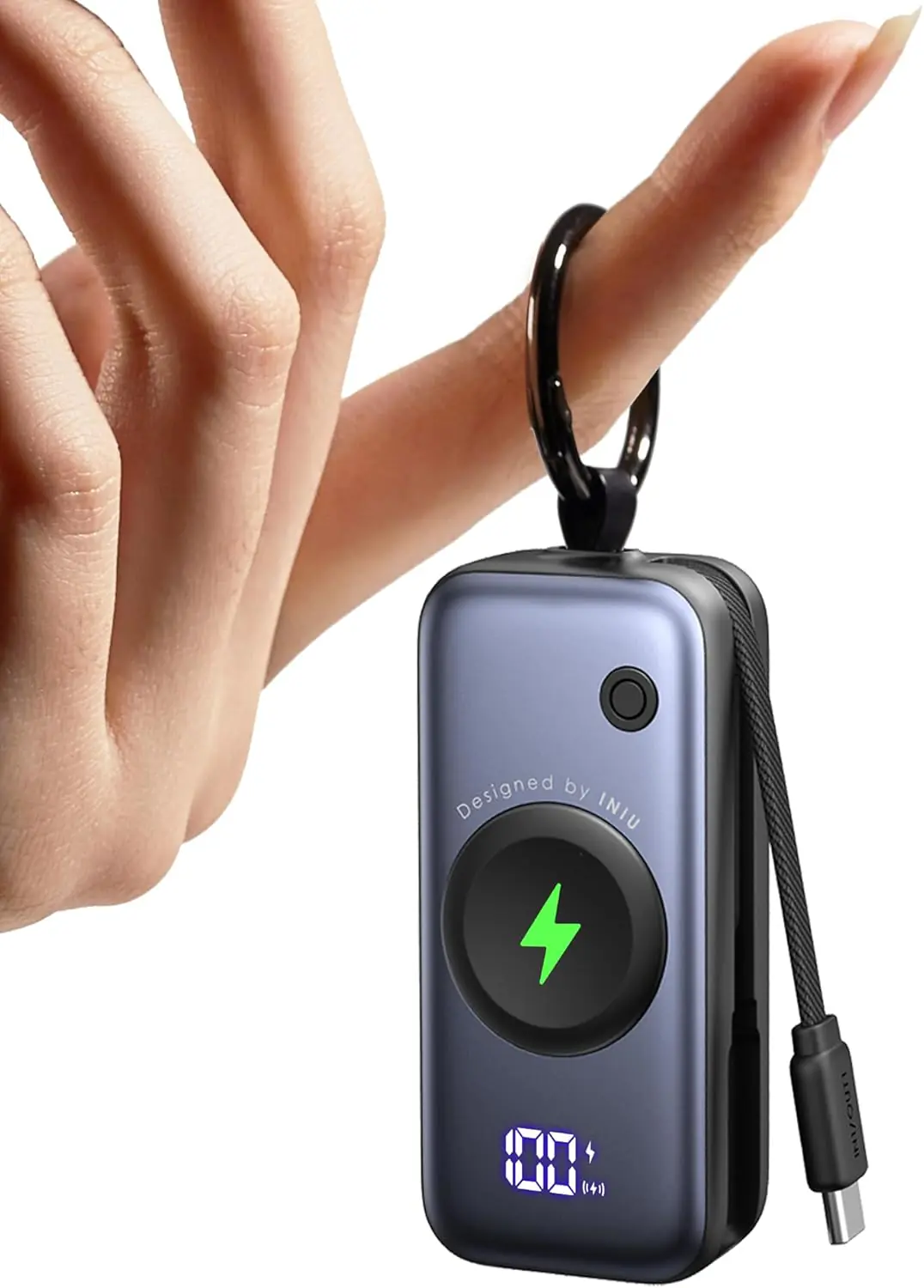 INIU 20W SnapGo Power Bank, 5000mAh Mini Externe Handyakkus for Apple Watch