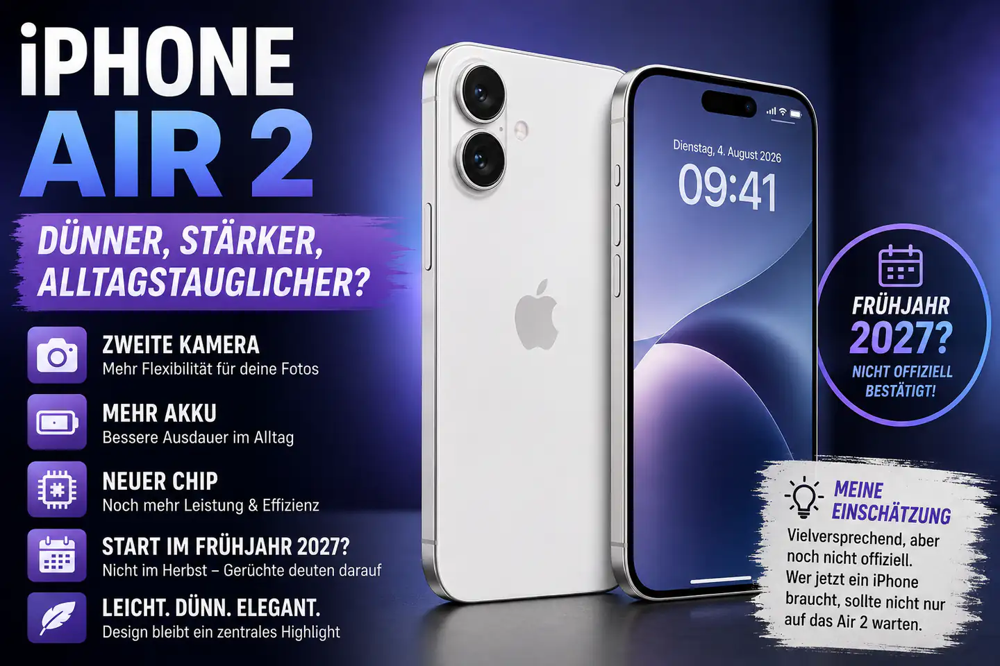 Apple iPhone Air 2: Wird aus dem dünnen Sondermodell endlich ein guter Alltags-iPhone?