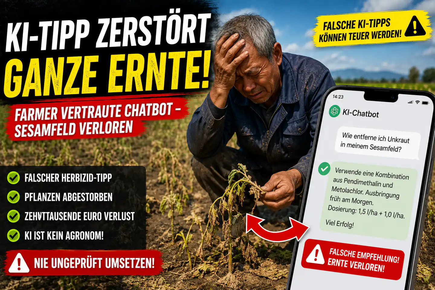 Wenn KI den Acker verwechselt: Was ein zerstörter Sesam-Bestand über Chatbots zeigt
