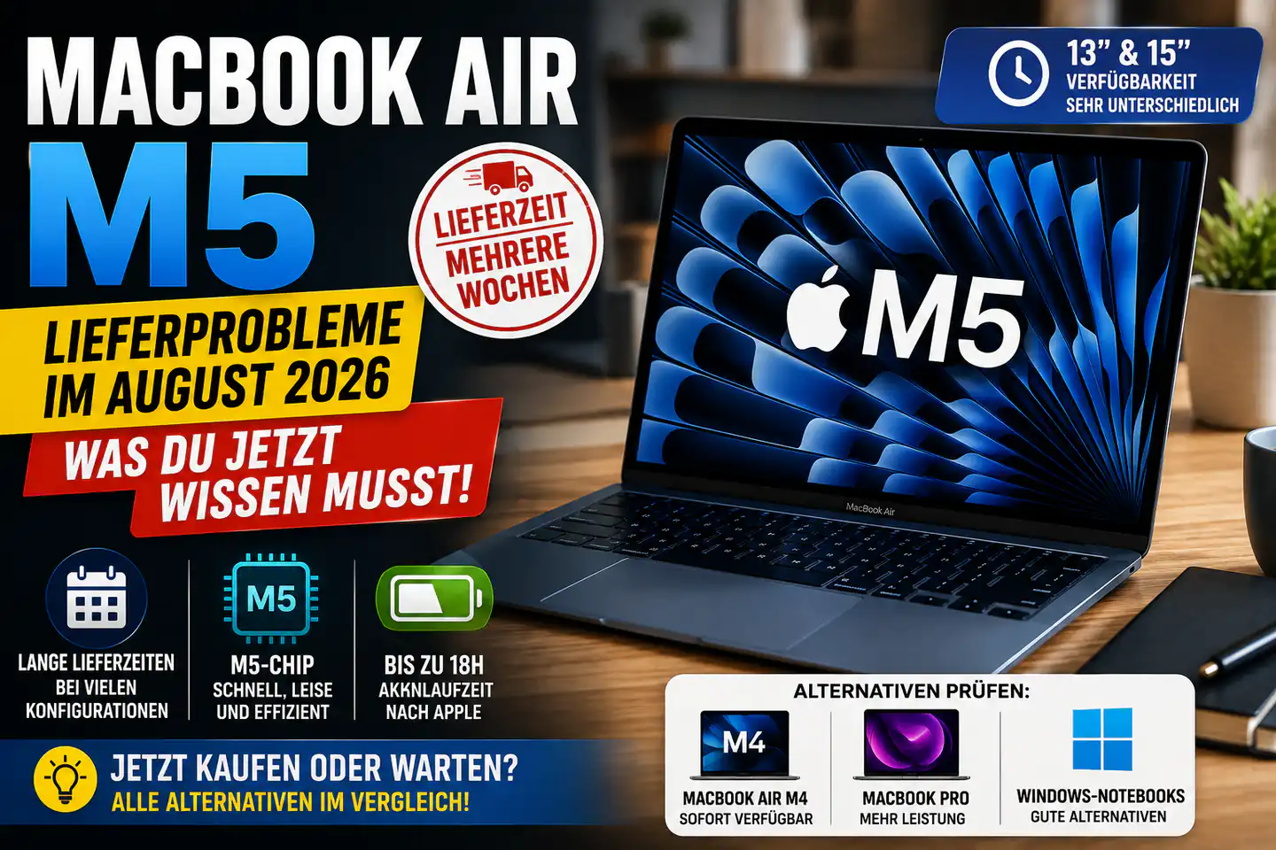 MacBook Air M5 wird knapp: Was hinter den Lieferproblemen steckt