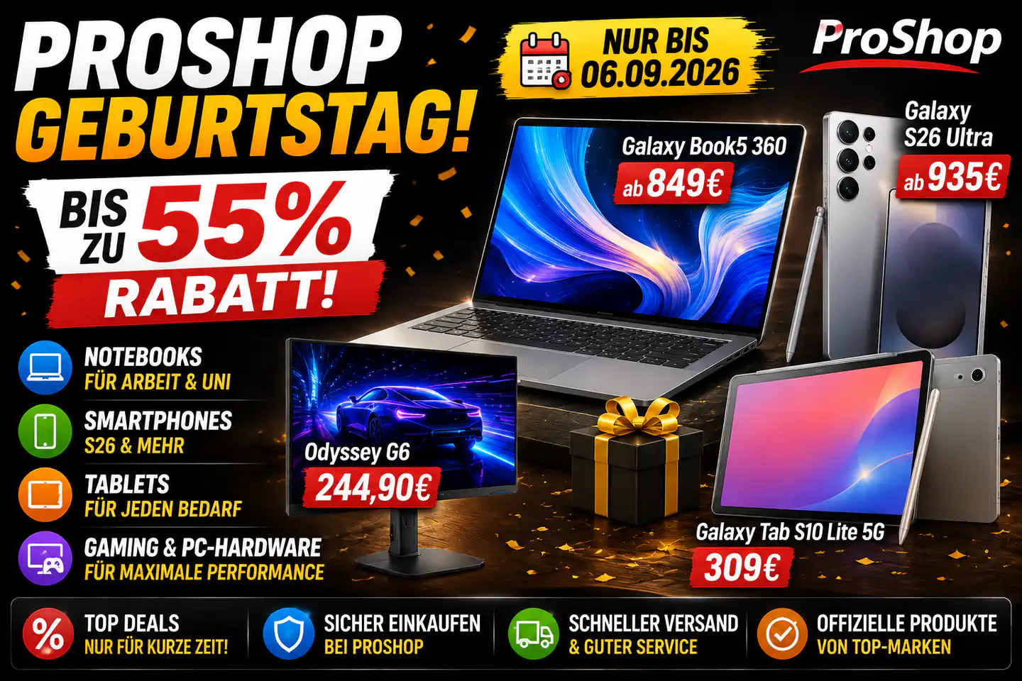 ProShop-Geburtstag 2026: Welche Technik-Deals wirklich interessant sind