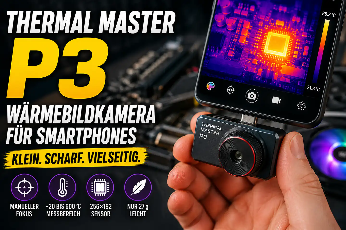 Thermal Master P3: Warum der manuelle Fokus bei Wärmebildern den Unterschied macht