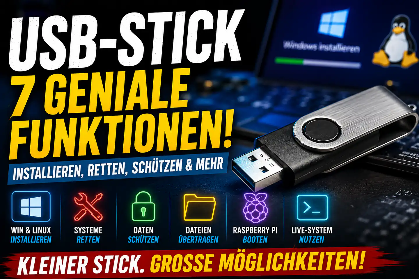 Mehr als Datenspeicher: Was ein USB-Stick im Alltag wirklich kann