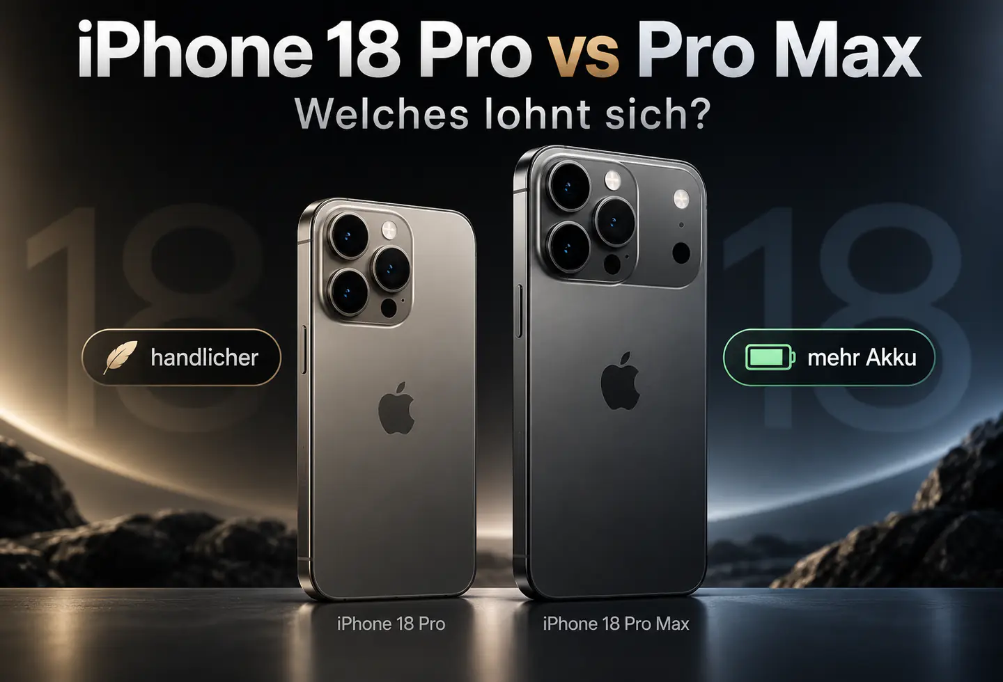 iPhone 18 Pro und Pro Max: Der eigentliche Unterschied liegt nicht nur im größeren Display