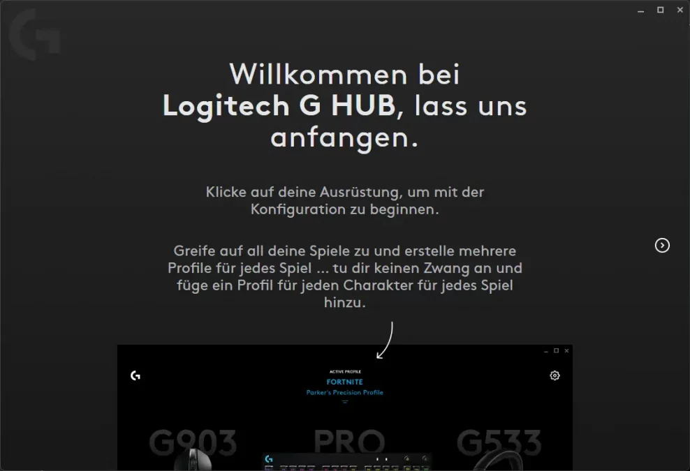 Logitech G Hub Konfiguration