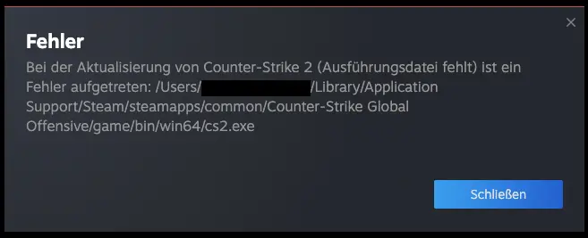 Counter Strike 2 kein MAC nur Windows spielen möglich!