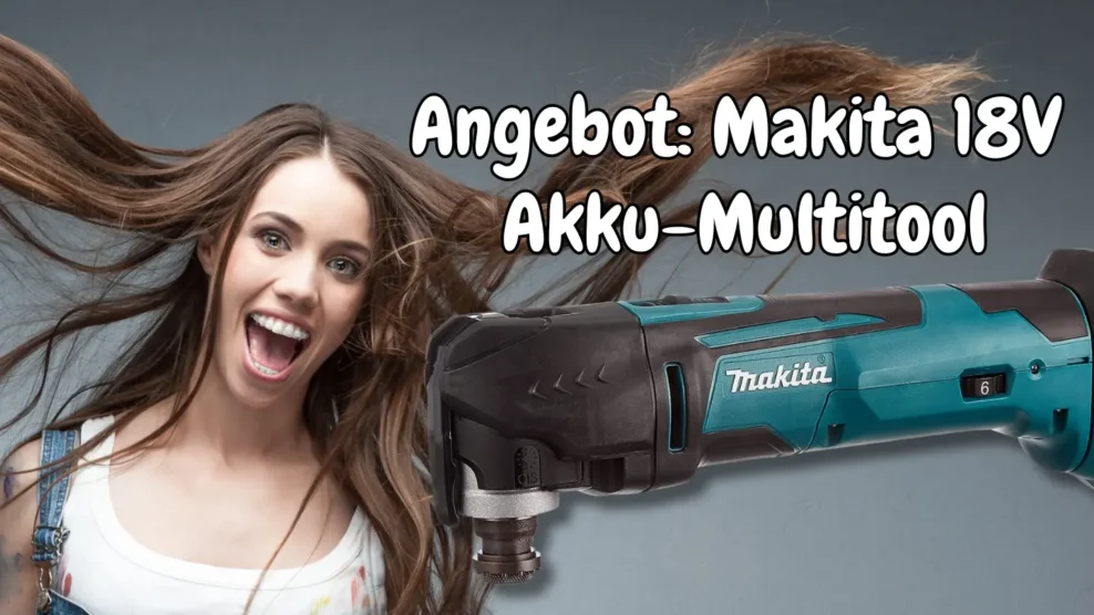 Angebot: Makita 18V Akku-Multitool für Sägen, Schneiden, Schleifen und Polieren
