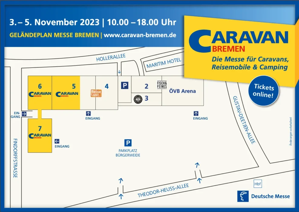 Lageplan CARAVAN Bremen 2023