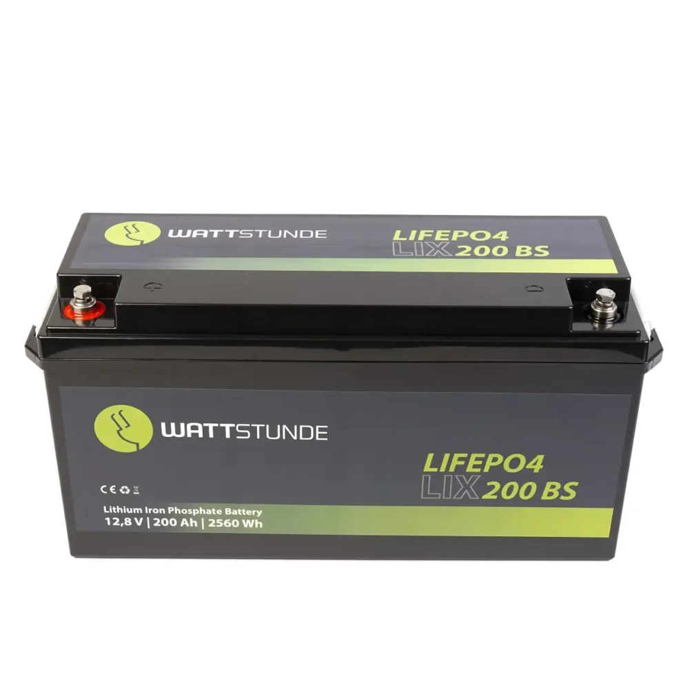 WATTSTUNDE® Lithium 12V 200Ah LiFePO4 Batterie LIX12-200-BS (1)
