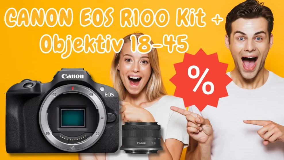 CANON EOS R100 Kit + Objektiv 18-45 Angebot