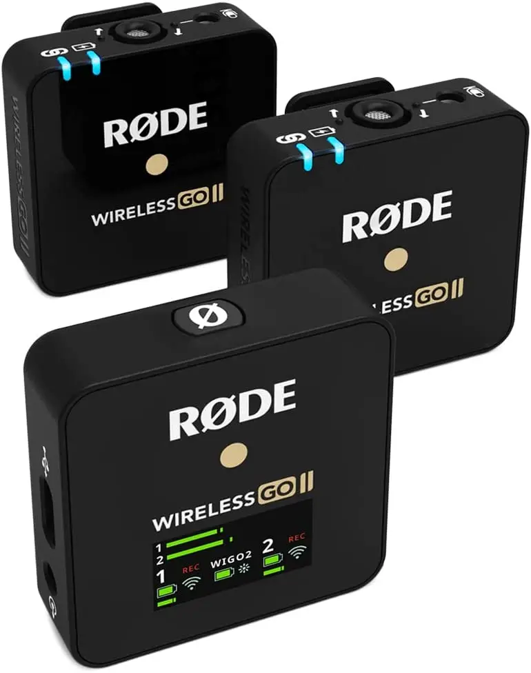 RØDE Wireless GO II Ultrakompaktes Kabelloses Zweikanal-Mikrofonsystem