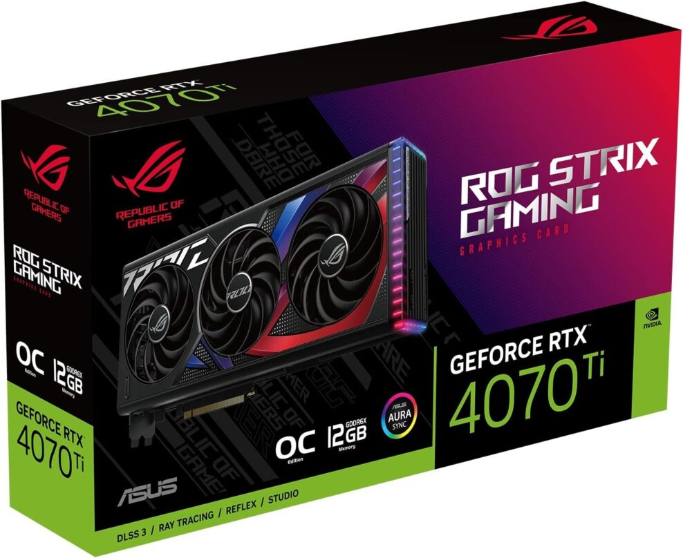 ASUS ROG Strix GeForce RTX 4070 Ti OC Gaming Grafikkarte 8