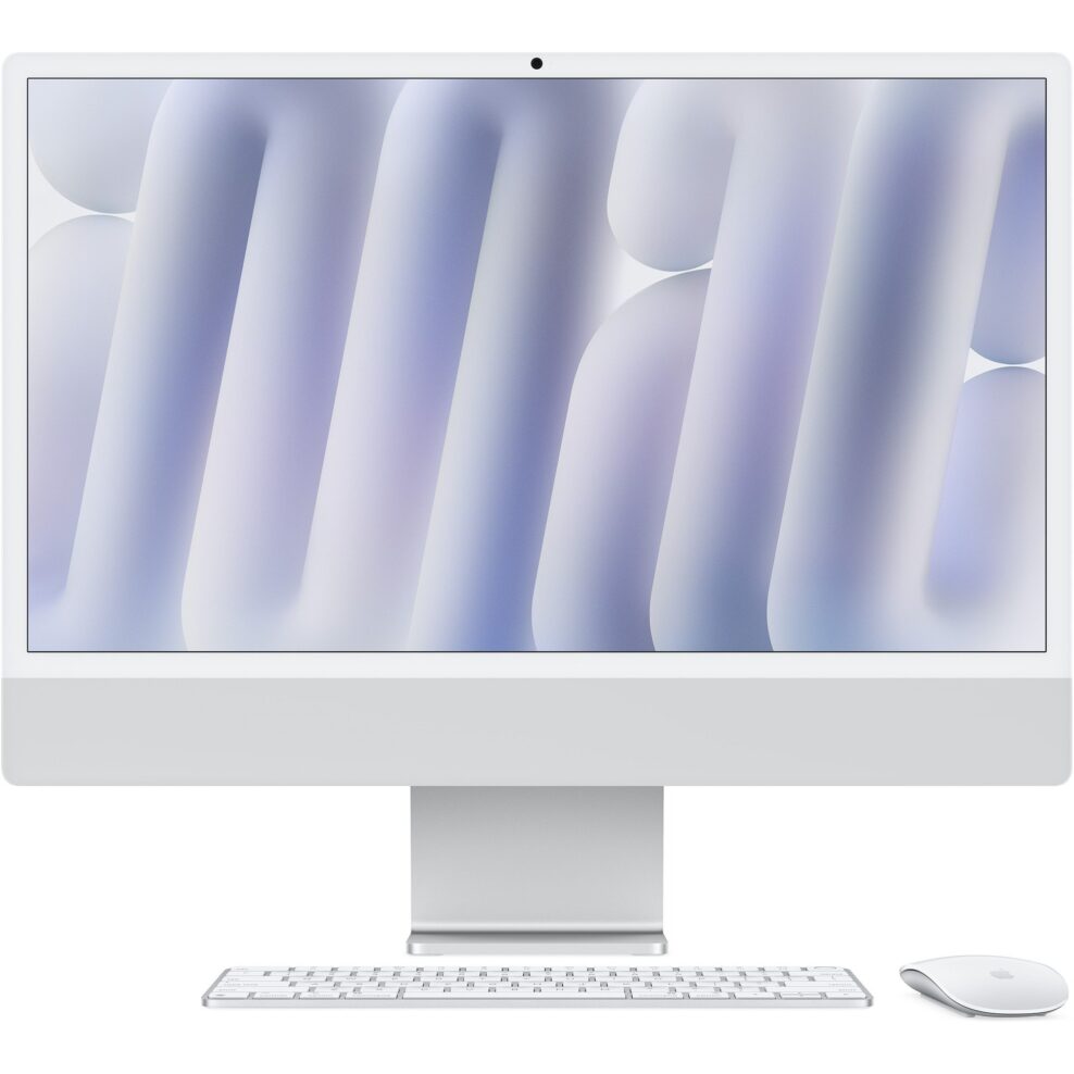 Apple iMac 24 Zoll M4 2024 silber hellblau 10-Core 24GB