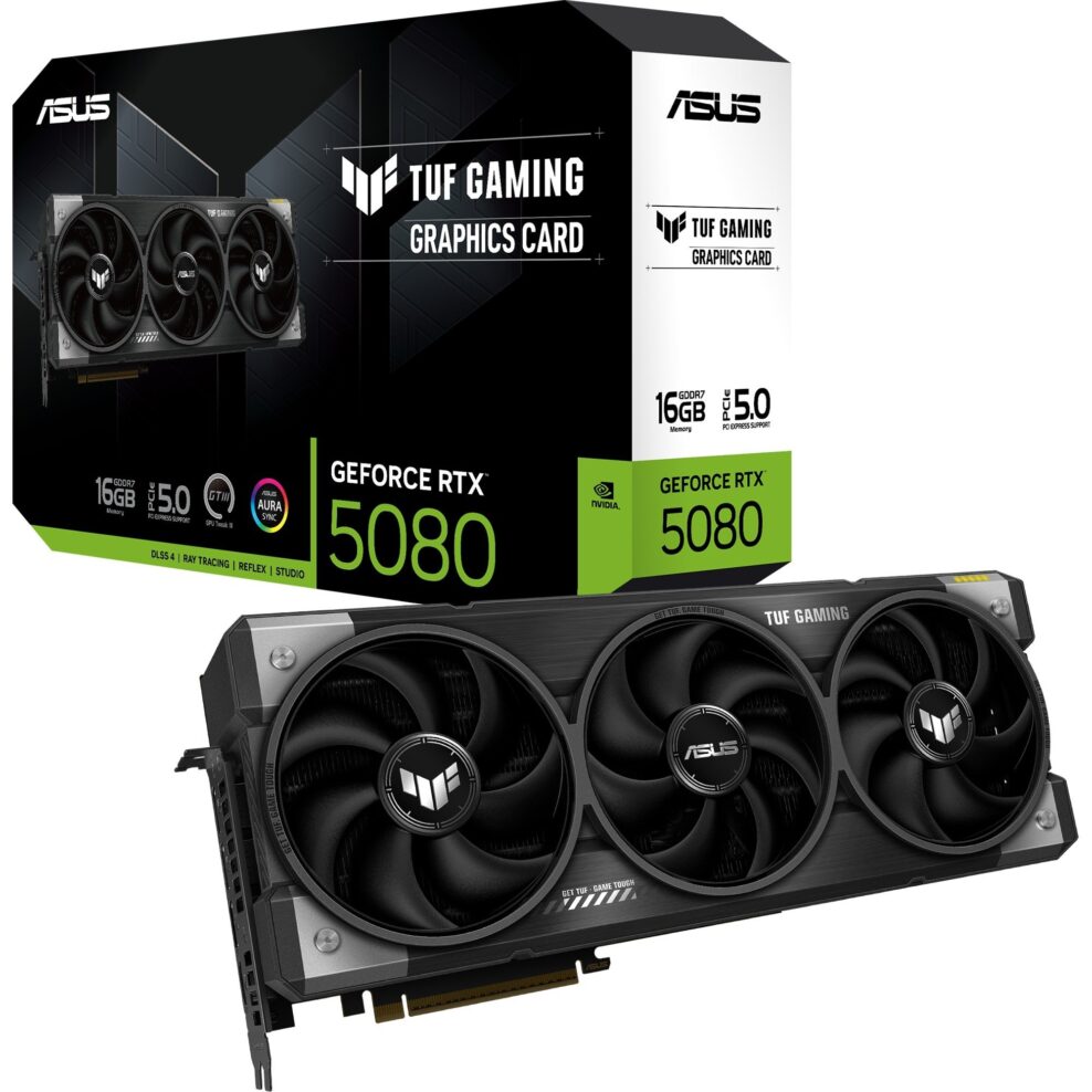 ASUS GeForce RTX 5080 TUF GAMING, Grafikkarte - 90YV0M31-M0NA00 broschisblog