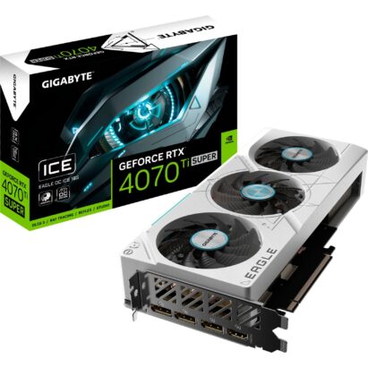 Gigabyte GeForce RTX 4070 Ti SUPER EAGLE OC ICE 16G, Grafikkarte - GV-N407TSEAGLEOCICE-16GD broschisblog