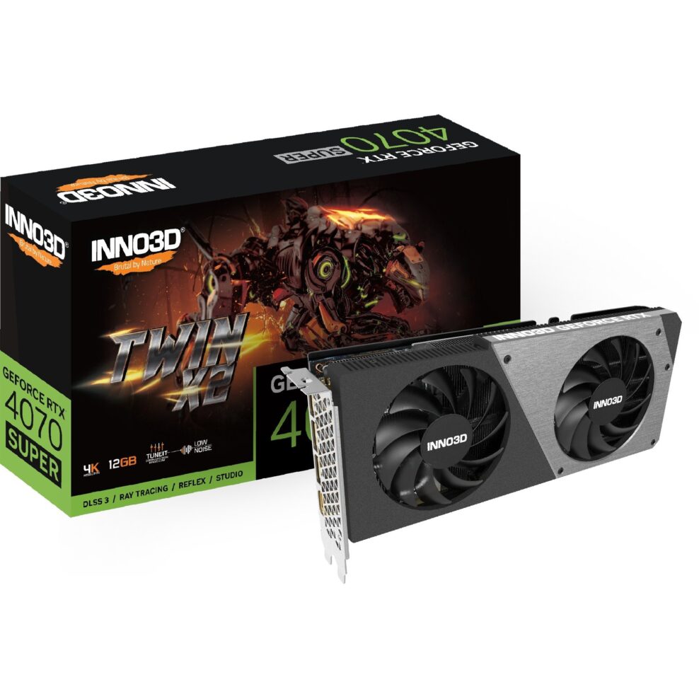 Inno3d GeForce RTX 4070 SUPER TWIN X2, Grafikkarte - N407S2-126X-186162N broschisblog