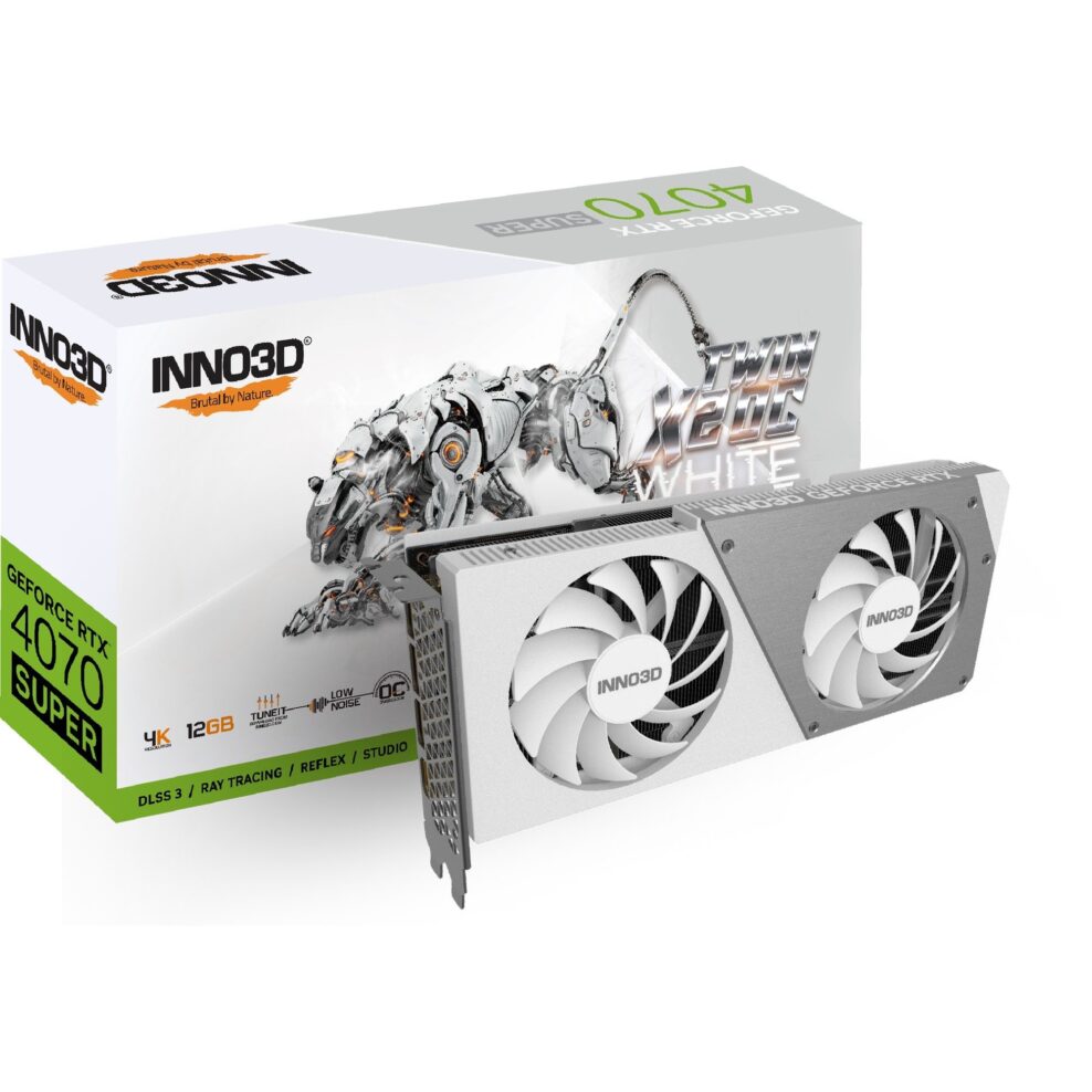 Inno3d GeForce RTX 4070 SUPER TWIN X2 OC WHITE, Grafikkarte - N407S2-126XX-186162W broschisblog