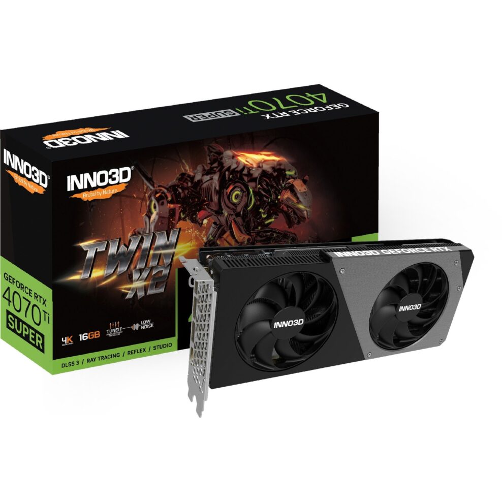 Inno3d GeForce RTX 4070 Ti SUPER TWIN X2, Grafikkarte - N407TS2-166X-186156N broschisblog