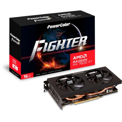 Powercolor Radeon RX 7600 XT Fighter 16GB, Grafikkarte - RX7600XT 16G-F broschisblog