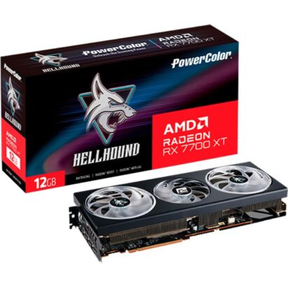 Powercolor Radeon RX 7700 XT Hellhound 12GB OC, Grafikkarte - RX7700XT 12G-L/OC broschisblog