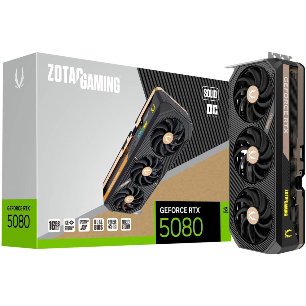 ZOTAC GeForce RTX 5080 SOLID OC, Grafikkarte - ZT-B50800J-10P broschisblog