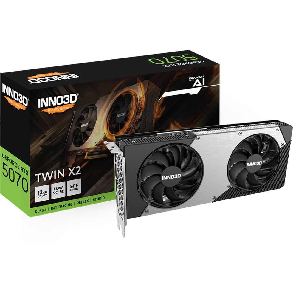 Inno3d GeForce RTX 5070 TWIN X2, Grafikkarte - N50702-12D7-195064N broschisblog