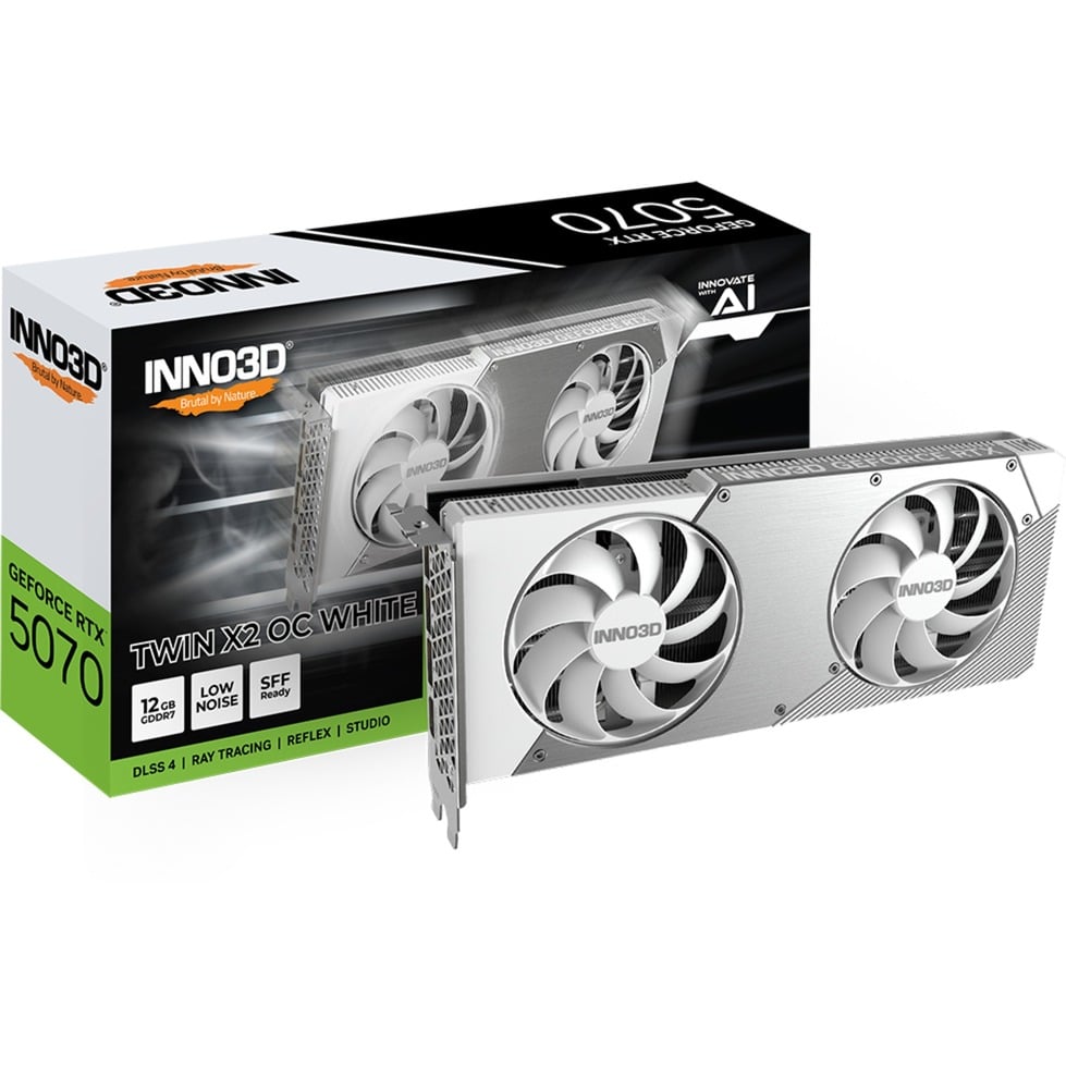 Inno3d GeForce RTX 5070 TWIN X2 OC white, Grafikkarte - N50702-12D7X-195064W broschisblog