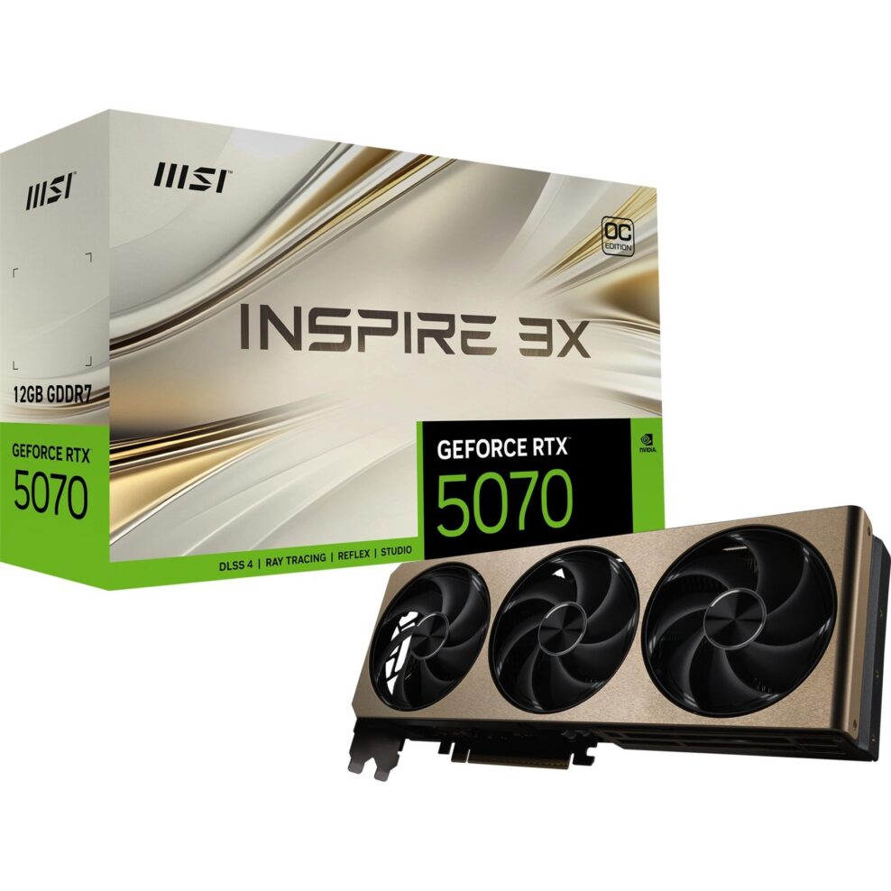 MSI GeForce RTX 5070 12G INSPIRE 3X OC, Grafikkarte - V532-006R broschisblog