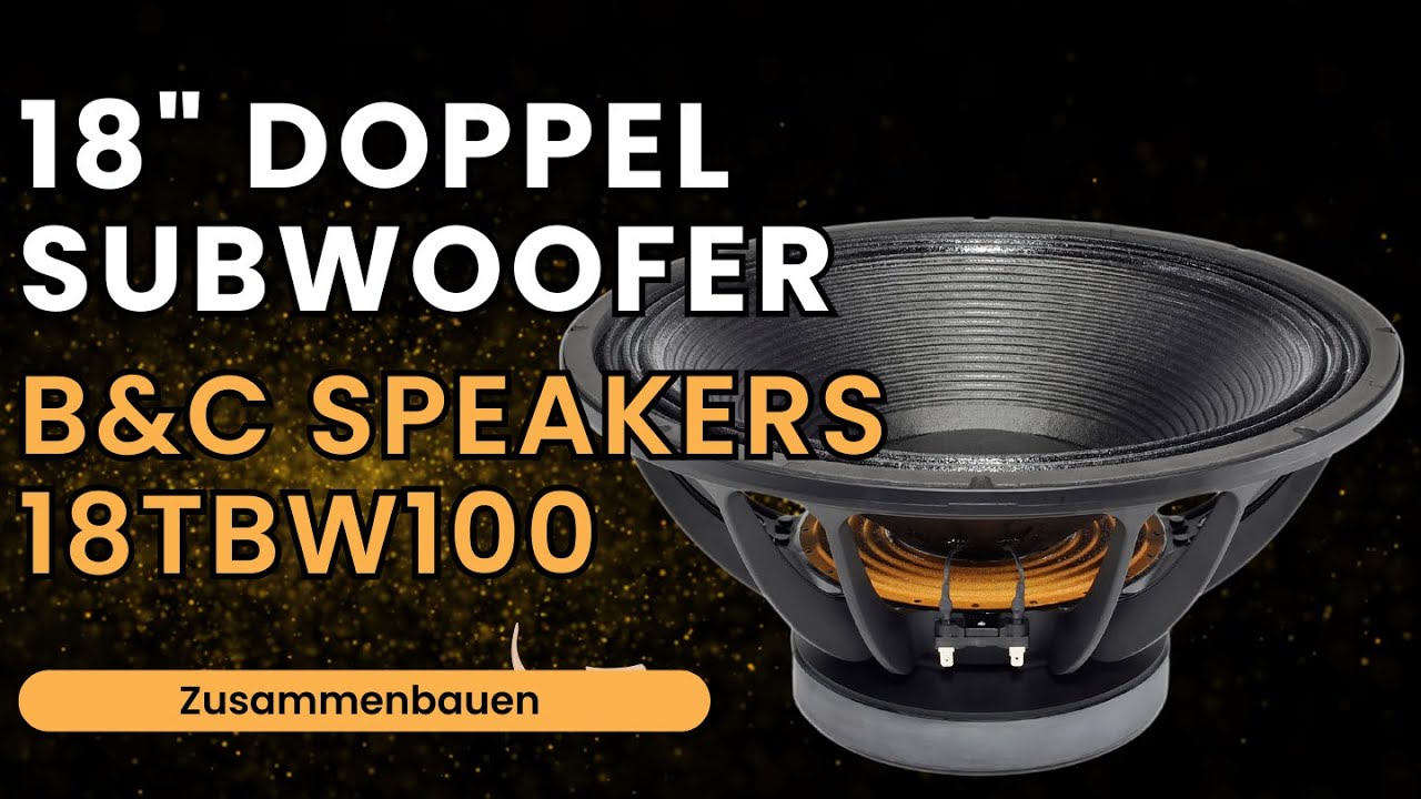 B&C Speakers 18TBW100 - Doppel 18