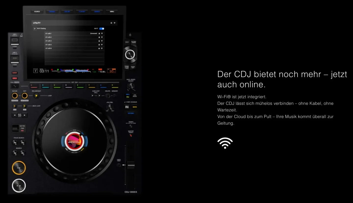 AlphaTheta CDJ-3000X Wifi