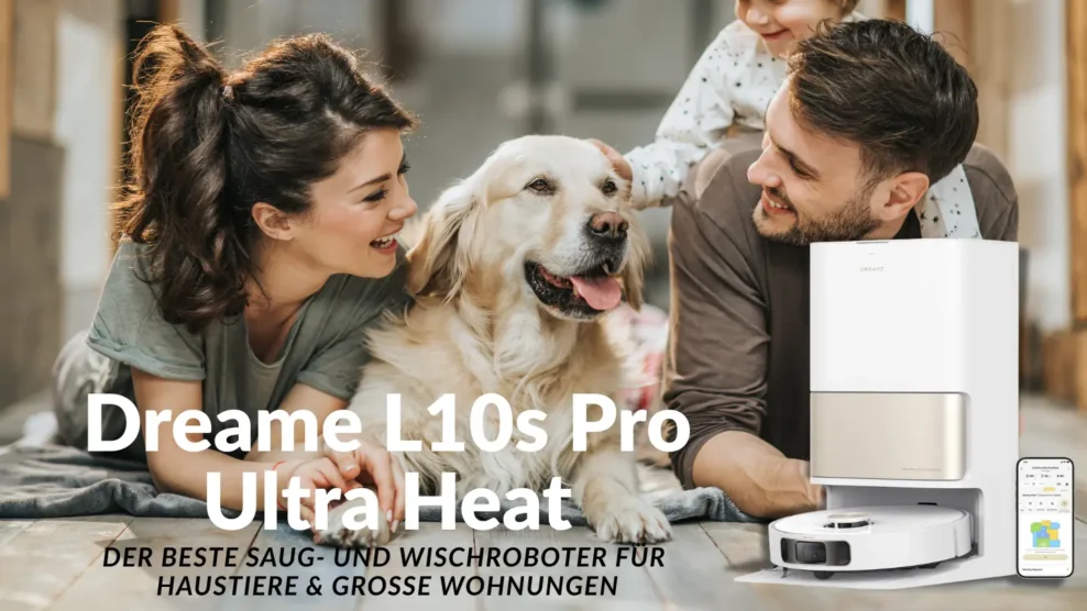 Dreame L10s Pro Ultra Heat bester Saug Wischroboter Haustiere Wohnungen